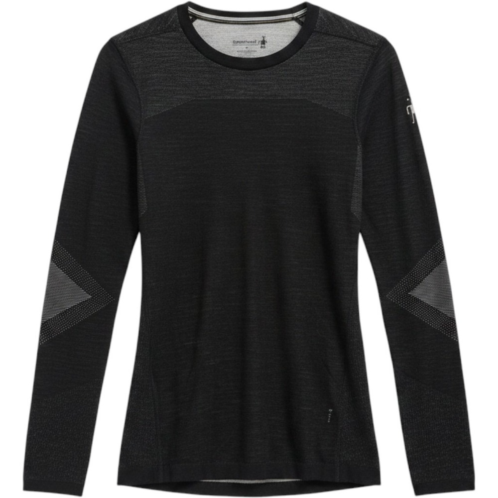 Smartwool Black Merino Blend Base Layer Top Men Small Long Sleeve Crewneck FLAW